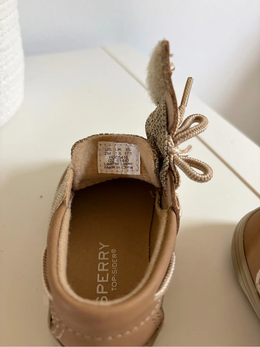 Sperry size 2 sailor shoes